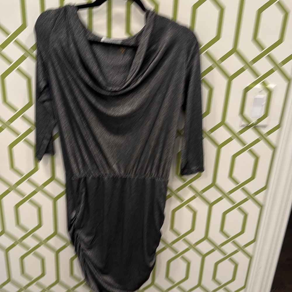 Michael Stars‎ Darling Side Ruched Shimmer Dress!